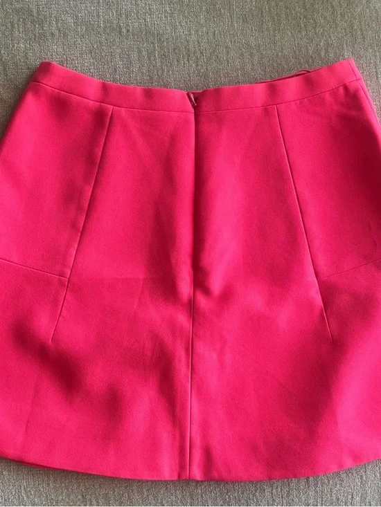 J.Crew Hot Pink A-Line Skater Skirt | Barbiecore Preppy | Size 4 - Picture 3 of 3